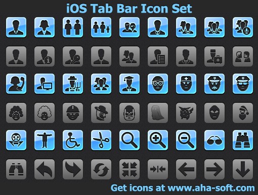 iOS Tab Bar Icon Set