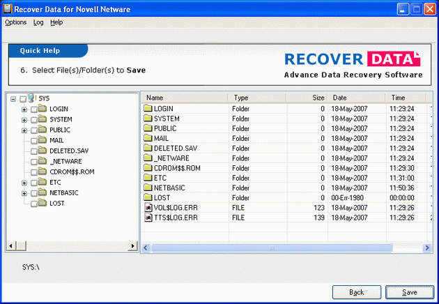 Novell Data Recovery Software