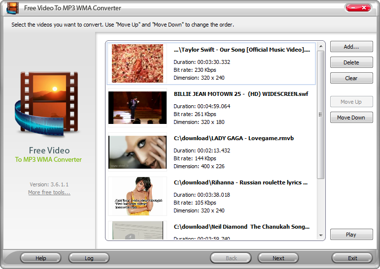 Free Video To Mp3 Wma Converter 2011