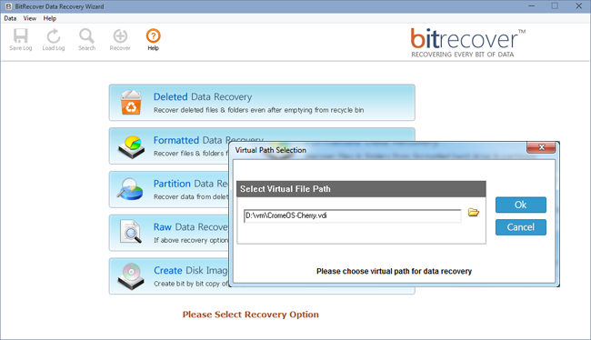 RecoverBits VDI Data Recovery