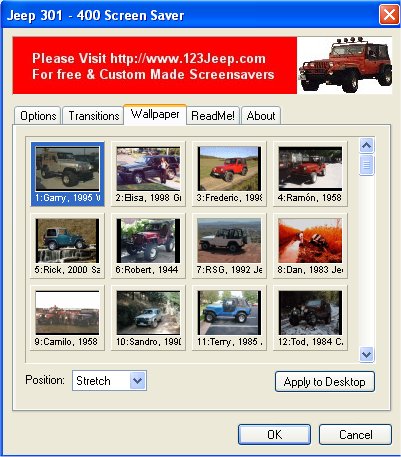 Jeep 301 - 400 Screensaver