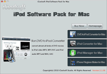 iCoolsoft iPod Software Pack for Mac