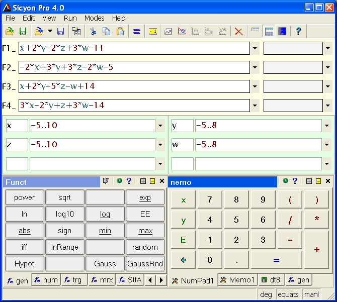 Sicyon Pro calculator