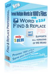 Word Find & Replace Professional