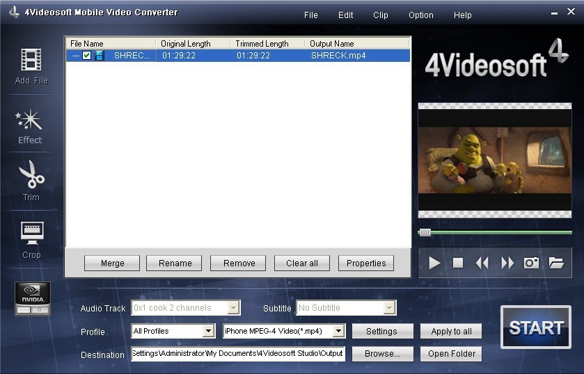 4Videosoft Mobile Video Converter