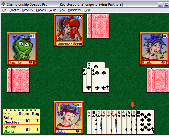 Championship Spades Pro Card Game for Windows