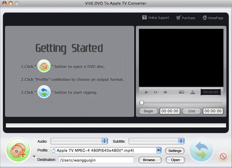 ViVE DVD to Apple TV Converter for Mac
