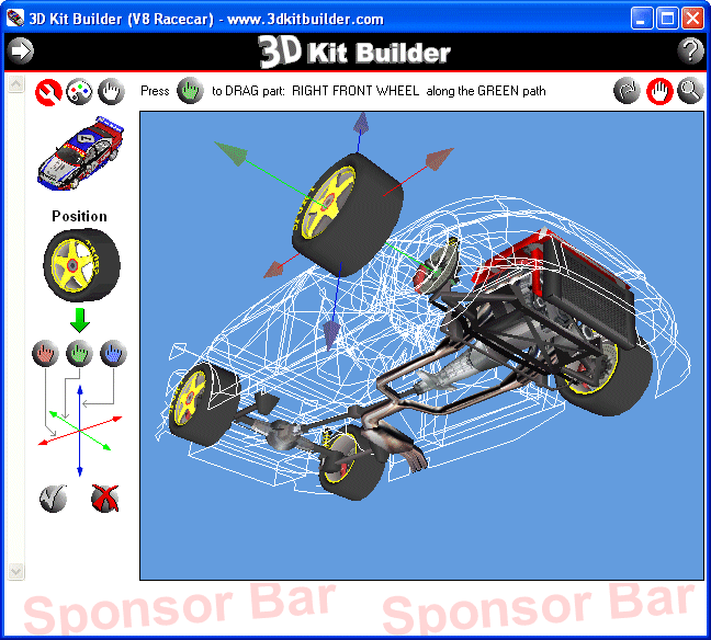 3D Kit Builder (V8 Racecar)
