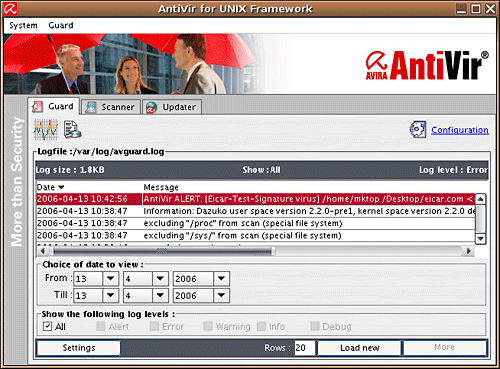 Avira AntiVir for Linux File Server