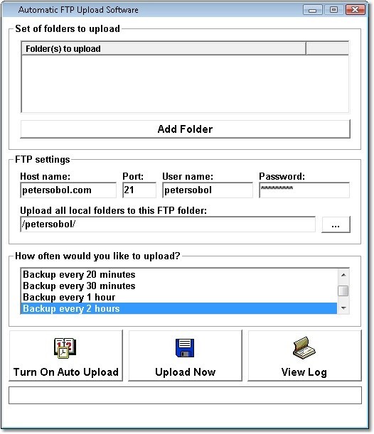 Automatic FTP Upload Software