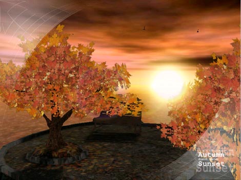 SS Autumn Sunset - Animated 3D  ScreenSaver