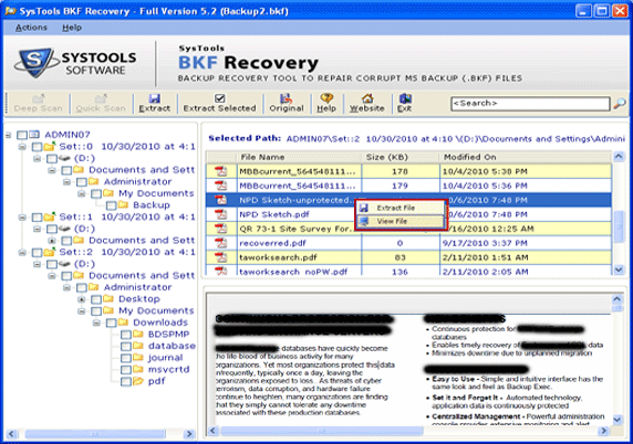 NTBackup File Recovery