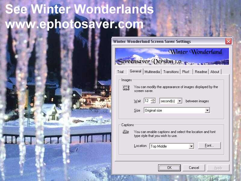 Winter Wonderlands Screen Saver