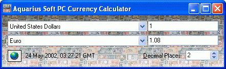 Aquarius Soft PC Currency Calculator
