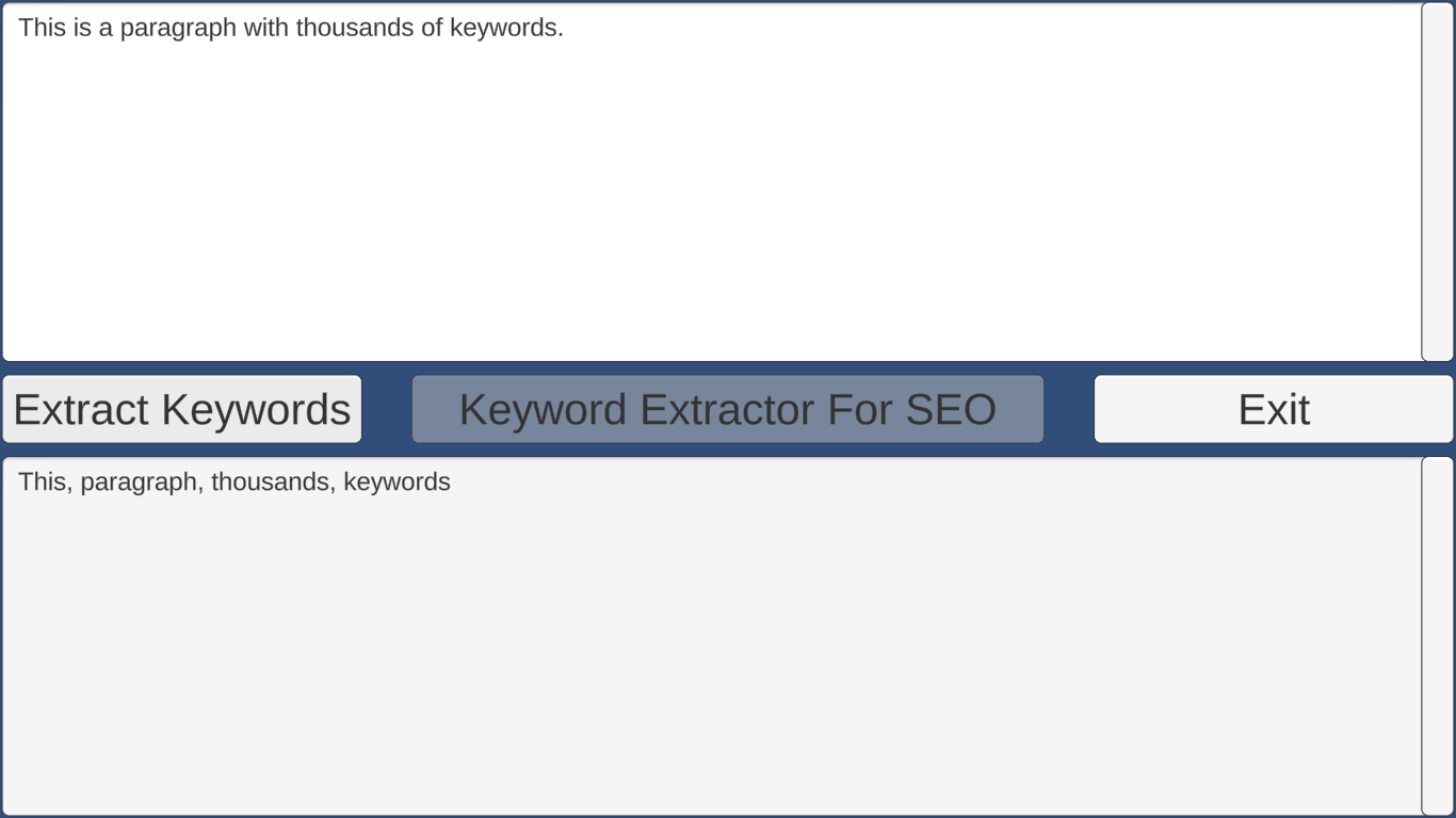 Keyword Extractor Tool For SEO