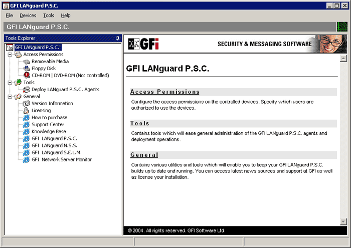 GFI LANguard Portable Storage Control