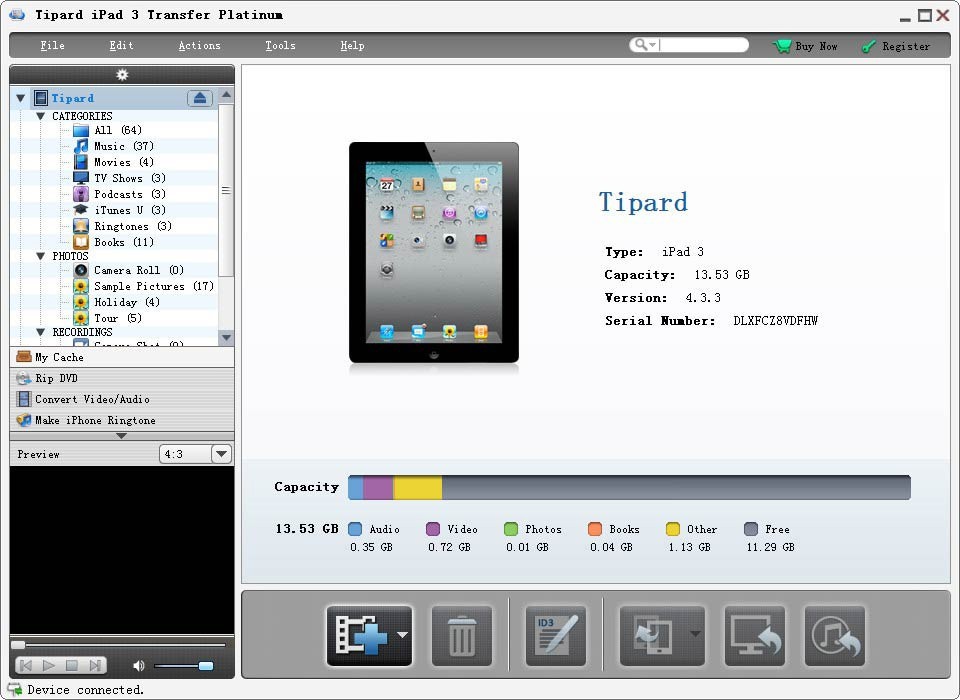 Tipard iPad 3 Transfer Platinum