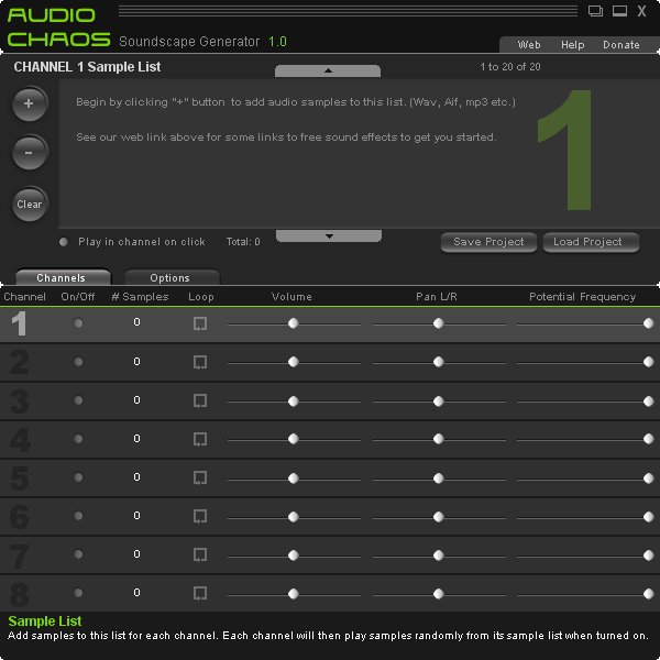 Audio Chaos Soundscape Generator