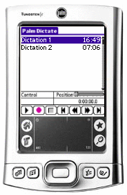 Palm Dictate Dictation Recorder