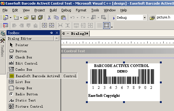 EaseSoft-Barcode ActiveX Control