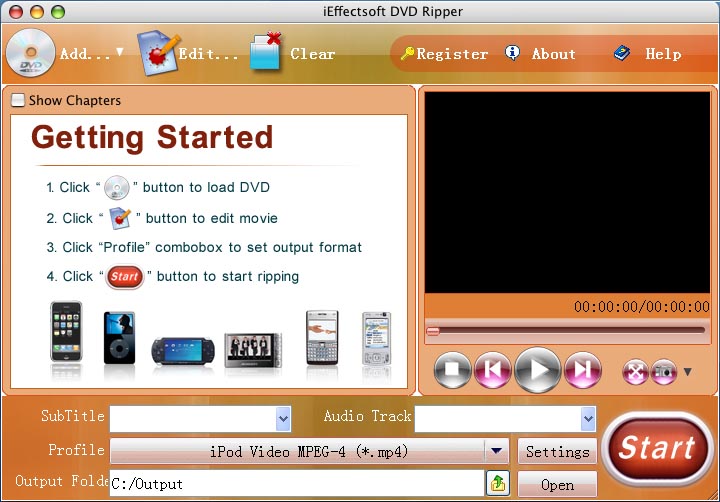 iEffectsoft DVD Ripper for Mac
