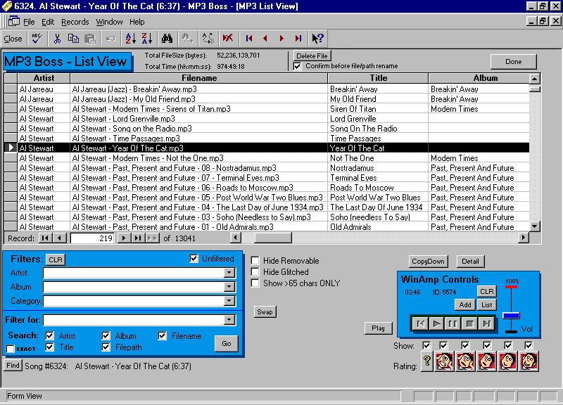 MP3 Boss: MP3 Database/Manager 0.51