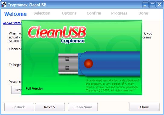 Cryptomax CleanUSB