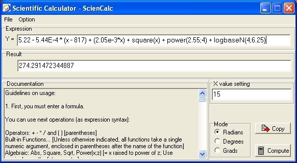 Scientific calculator - ScienCalc