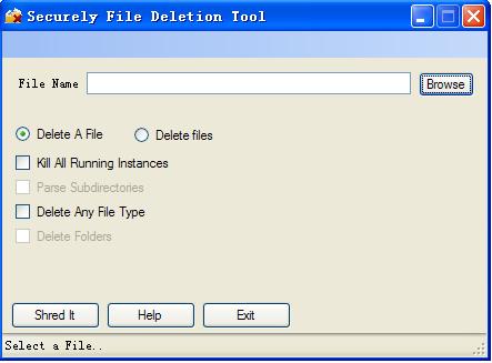 Securely File Deletion Tool