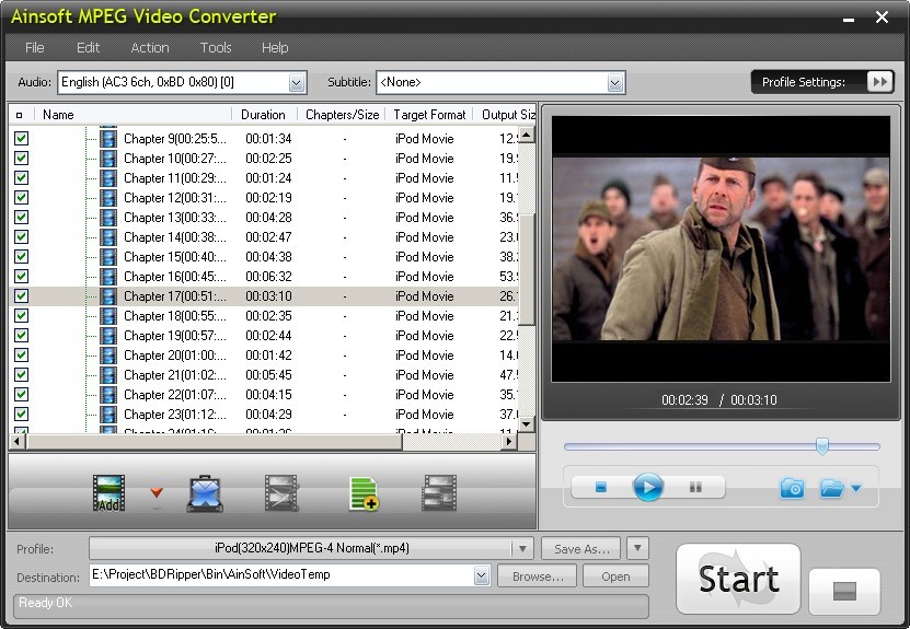 Ainsoft MPEG Video Converter