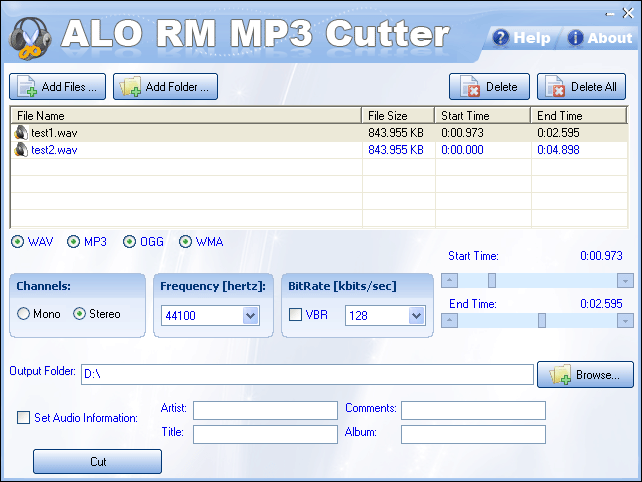 ALO RM MP3 Cutter