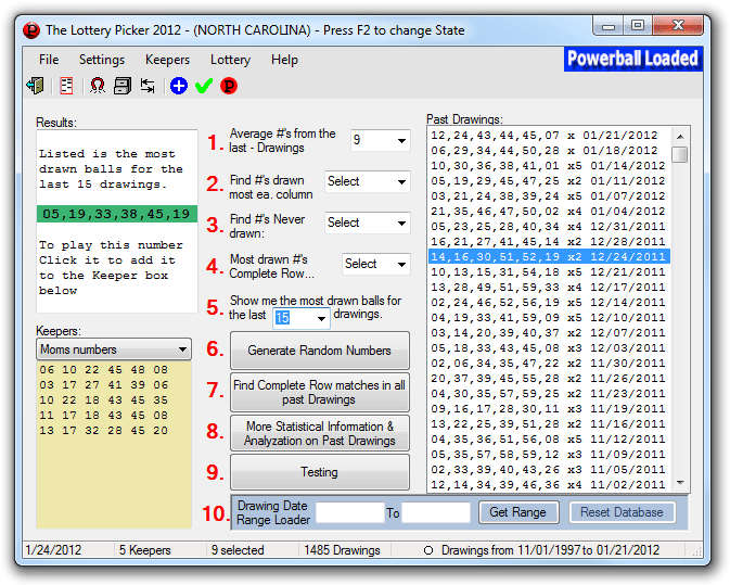 A Lottery Software 2012