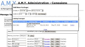 A.M.Y. Ad Management Software