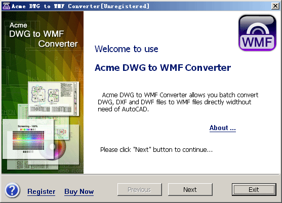 Acme DWG to WMF Converter 2010
