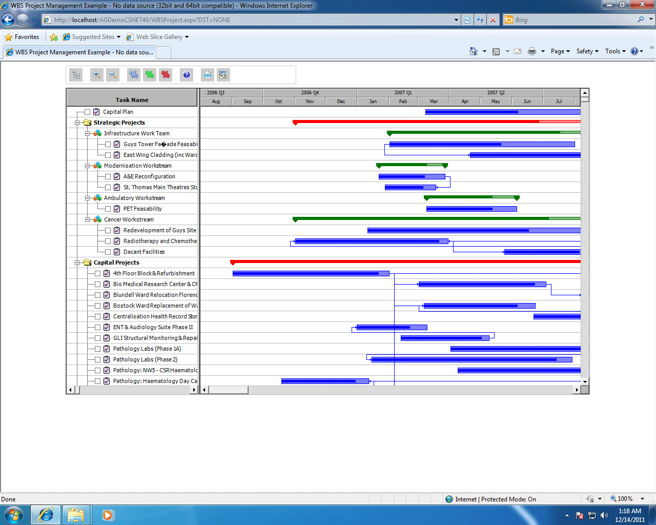 ActiveGanttCSA Scheduler Component