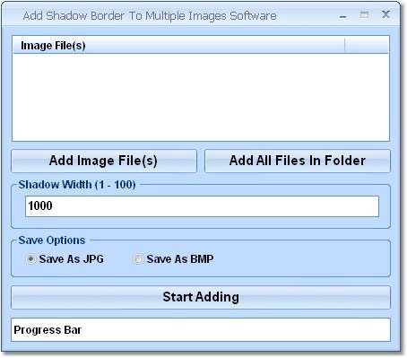 Add Shadow Border To Multiple Images Software