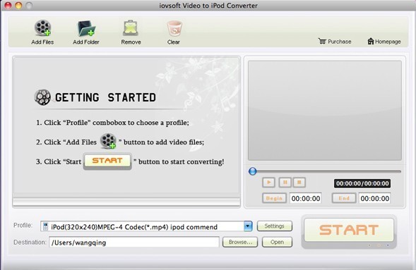 Ainsoft iPod Video Converter for Mac
