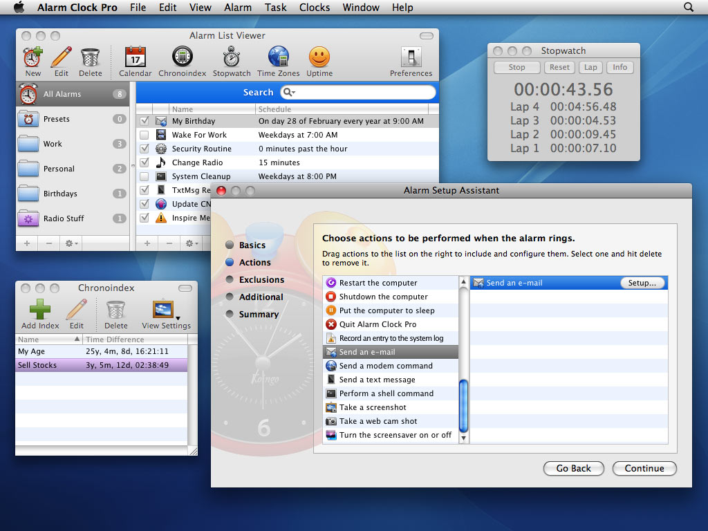 Alarm Clock Pro for Mac OS X