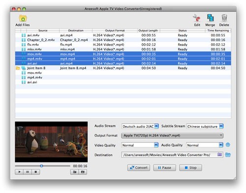 Aneesoft Apple TV Video Converter for Mac
