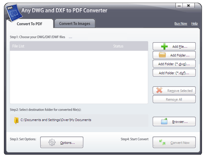 Any DWG and DXF to PDF Converter 2009