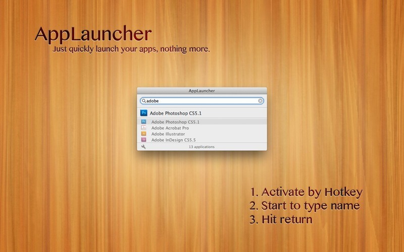 AppLauncher - The fastest App launcher available.