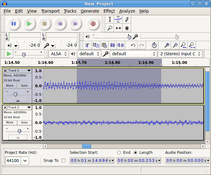Audacity for Linux