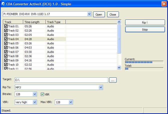 Audio CD ActiveX (OCX)