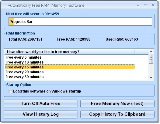 Automatically Free RAM (Memory) Software