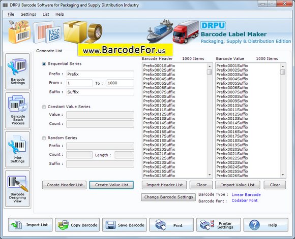 Barcode Generator for Shipping