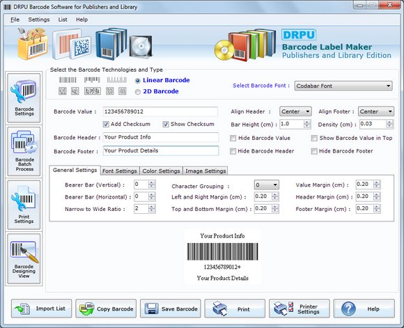 Barcode for Library System
