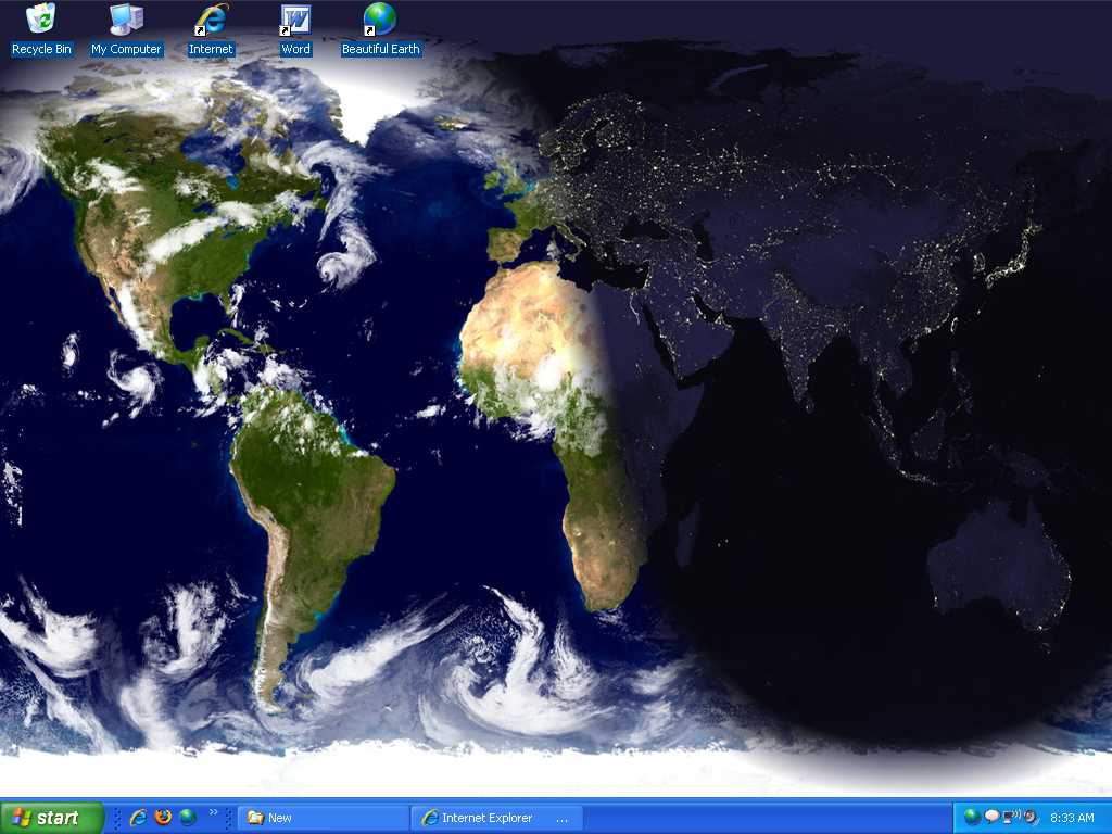 Beautiful Desktop Earth Wallpaper Screen Saver