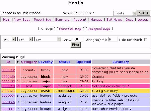 BitNami Mantis Stack for Mac OS X