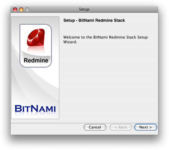 BitNami Redmine Stack for Mac OS X
