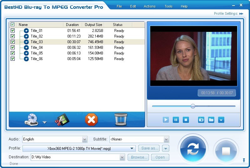 Blu-ray to MPEG Ripper